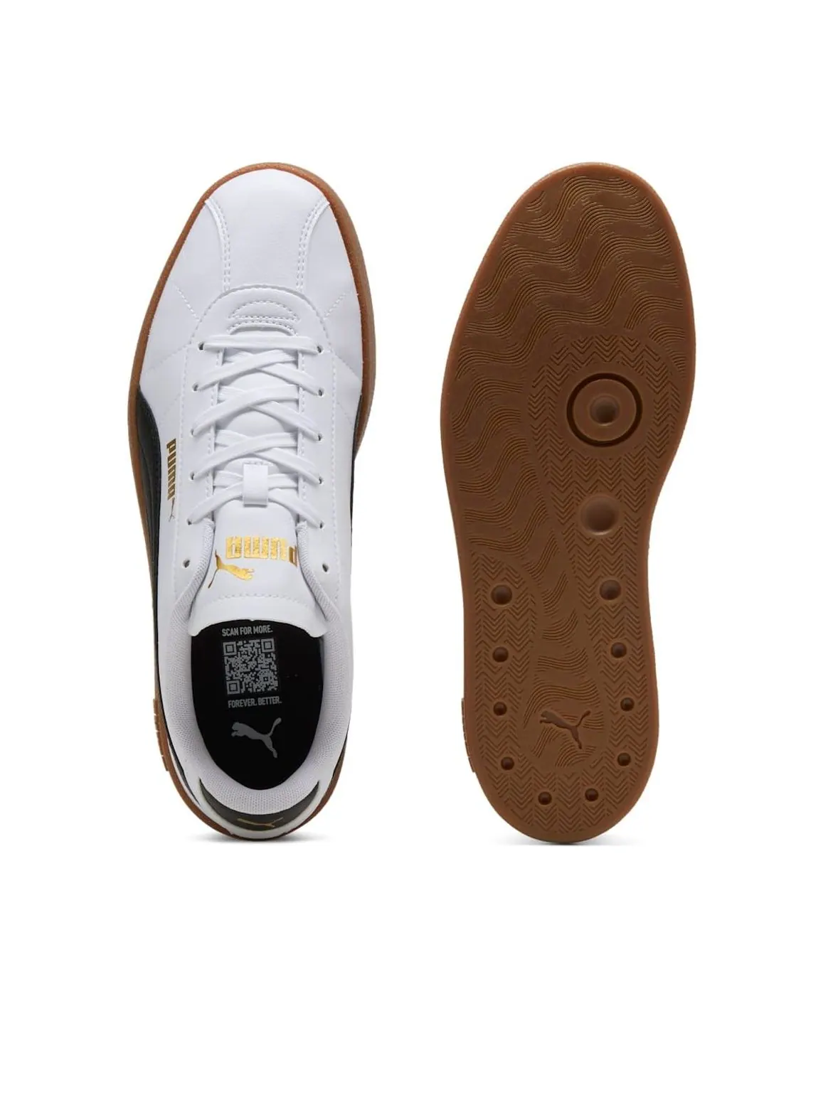 Puma Club II SL 'White Black Gum' — изображение 3 из 6, белый/черный