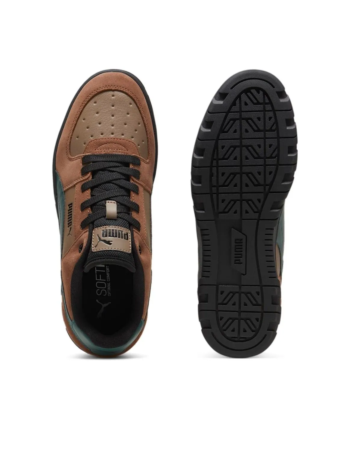 Кроссовки PUMA Caven 2.0 'Brown Green' — изображение 3 из 6, коричневый