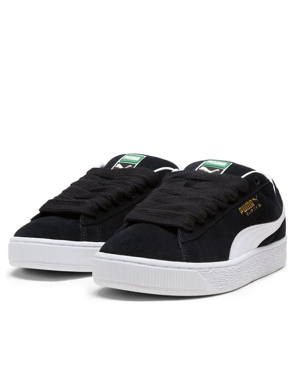 Кроссовки (WMNS) PUMA Suede XL 'PUMA Black PUMA White' — изображение 2 из 6, черный