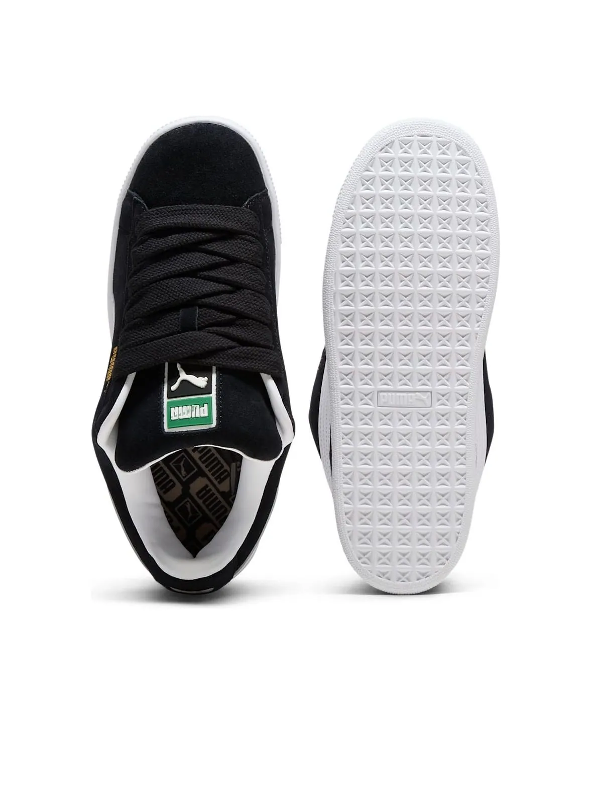 Кроссовки (WMNS) PUMA Suede XL 'PUMA Black PUMA White' — изображение 3 из 6, черный