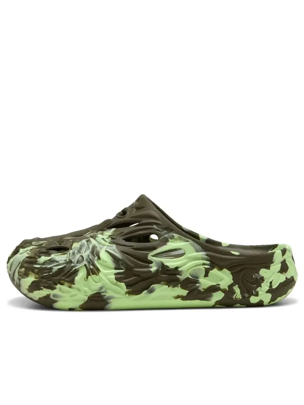 Шлепанцы PUMA MB.04 'Dark Olive Fizzy Light' — изображение 1 из 6, оливковый зеленый