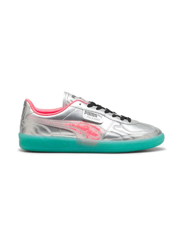 Кроссовки palermo newgenfooty 'silver sparkling green' Puma — изображение 2 из 4, серебристый/зеленый
