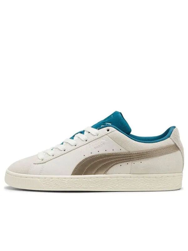 Кроссовки play loud suede 'warm white cold green' Puma — изображение 1 из 4, белый/зеленый