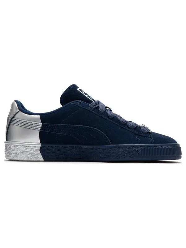Кроссовки suede dance crew 'navy silver' Puma — изображение 2 из 4, темно-синий/серебристый