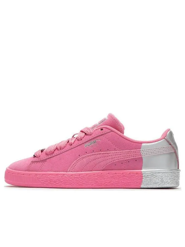 Кроссовки suede dance crew 'pink silver' Puma — изображение 1 из 4, розовый/серебристый
