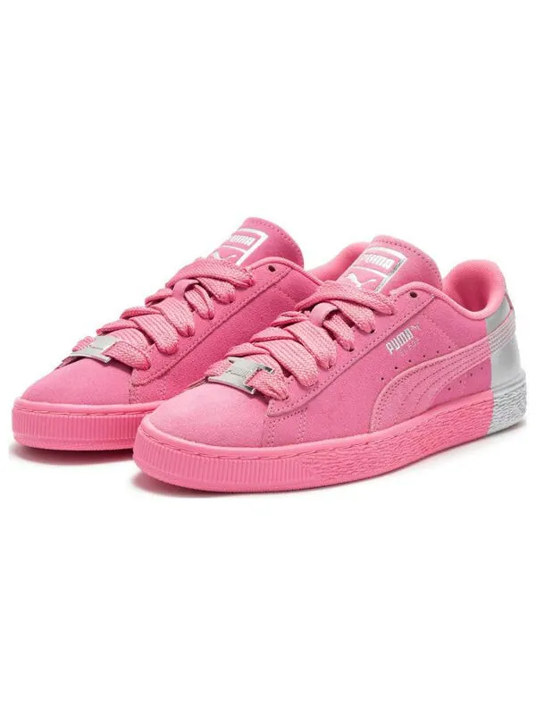 Кроссовки suede dance crew 'pink silver' Puma — изображение 3 из 4, розовый/серебристый