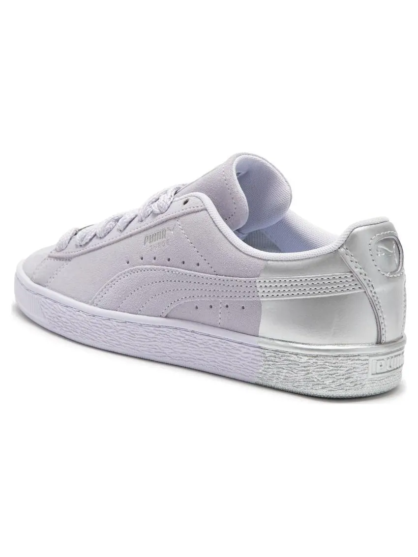 Кроссовки PUMA Suede Dance Crew 'Light Purple Silver' — изображение 4 из 5, серый