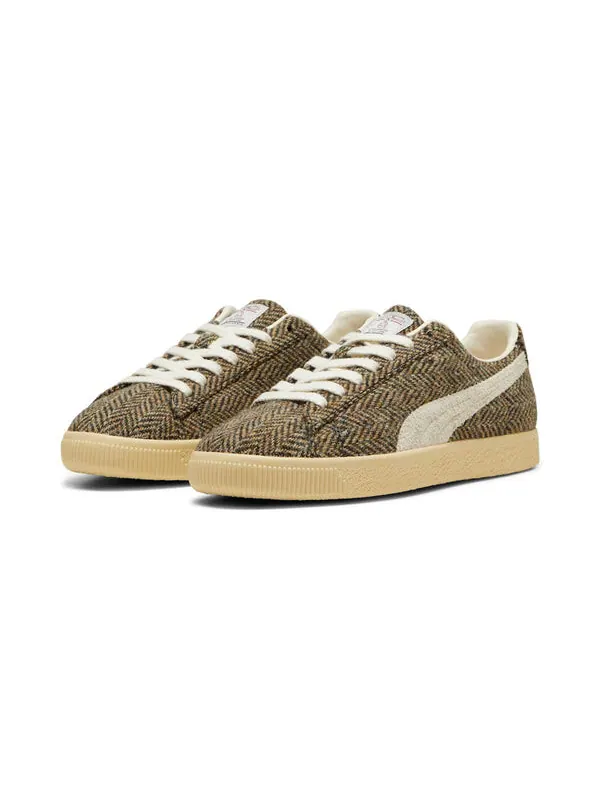Кроссовки clyde 'harris tweed chamomile sugared almond' Puma — изображение 3 из 4, желтый