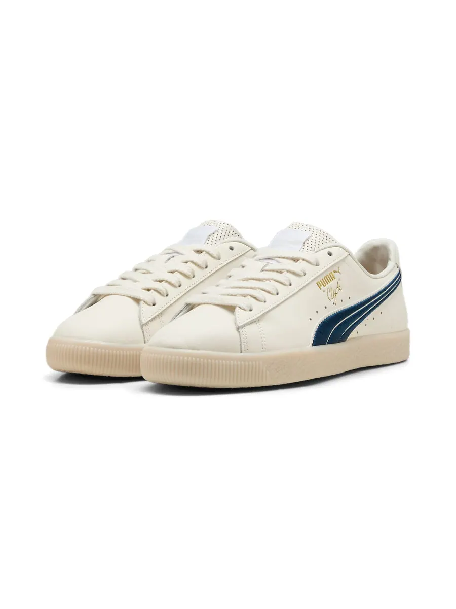 Кроссовки PUMA Clyde 'Warm White Parisian Night' — изображение 3 из 6, бежевый