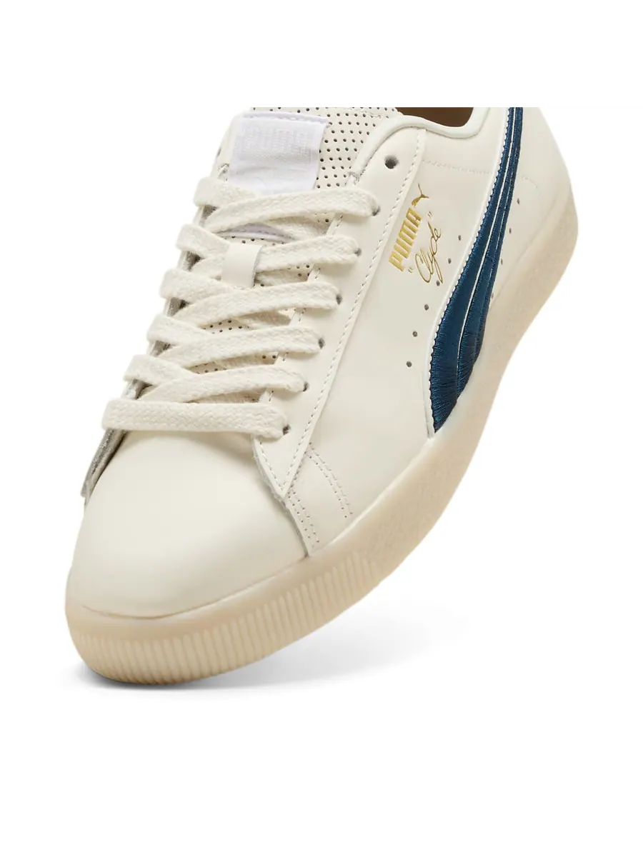 Кроссовки PUMA Clyde 'Warm White Parisian Night' — изображение 5 из 6, бежевый