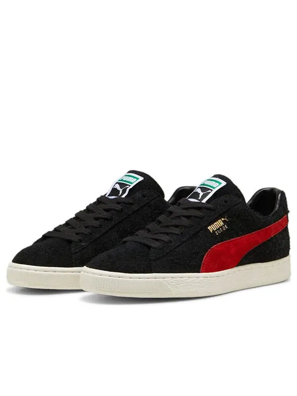 Кроссовки suede vintage made in japan 'black red' Puma — изображение 3 из 4, черный/красный