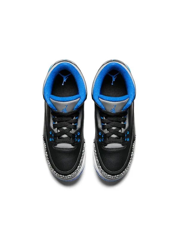 Кроссовки 3 ретро Air Jordan — изображение 4 из 4, черный/синий-серый
