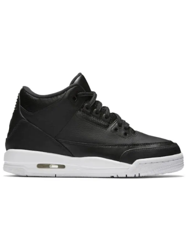Кроссовки 3 ретро Air Jordan — изображение 2 из 4, черный/черный-белый