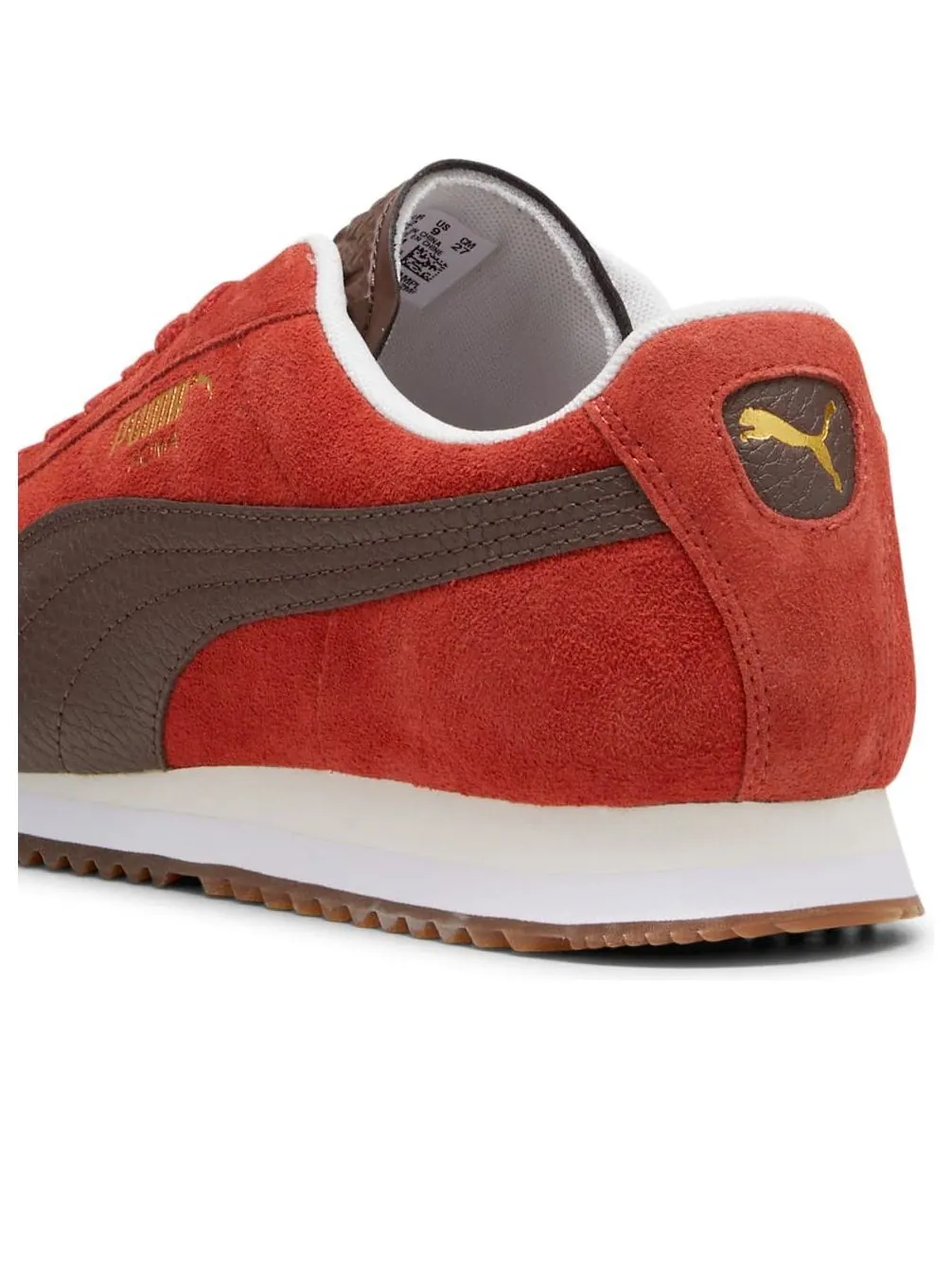 Кроссовки PUMA Roma Suede 'Mars Red Espresso Brown' — изображение 4 из 6, красный