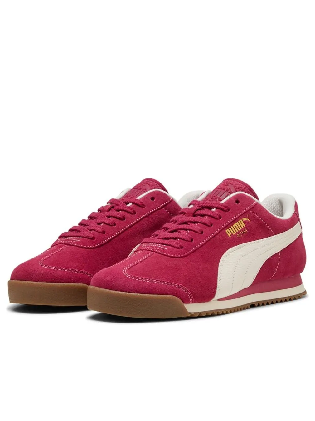 Кроссовки PUMA Roma Suede 'Port Warm White' — изображение 2 из 6, красный
