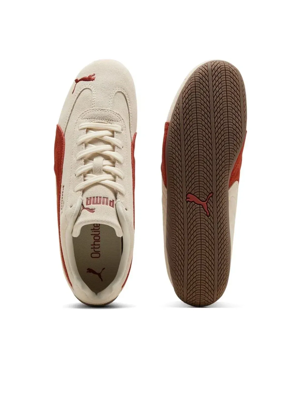Мужские кроссовки замшевые Speedcat OG PUMA — изображение 5 из 6, белый