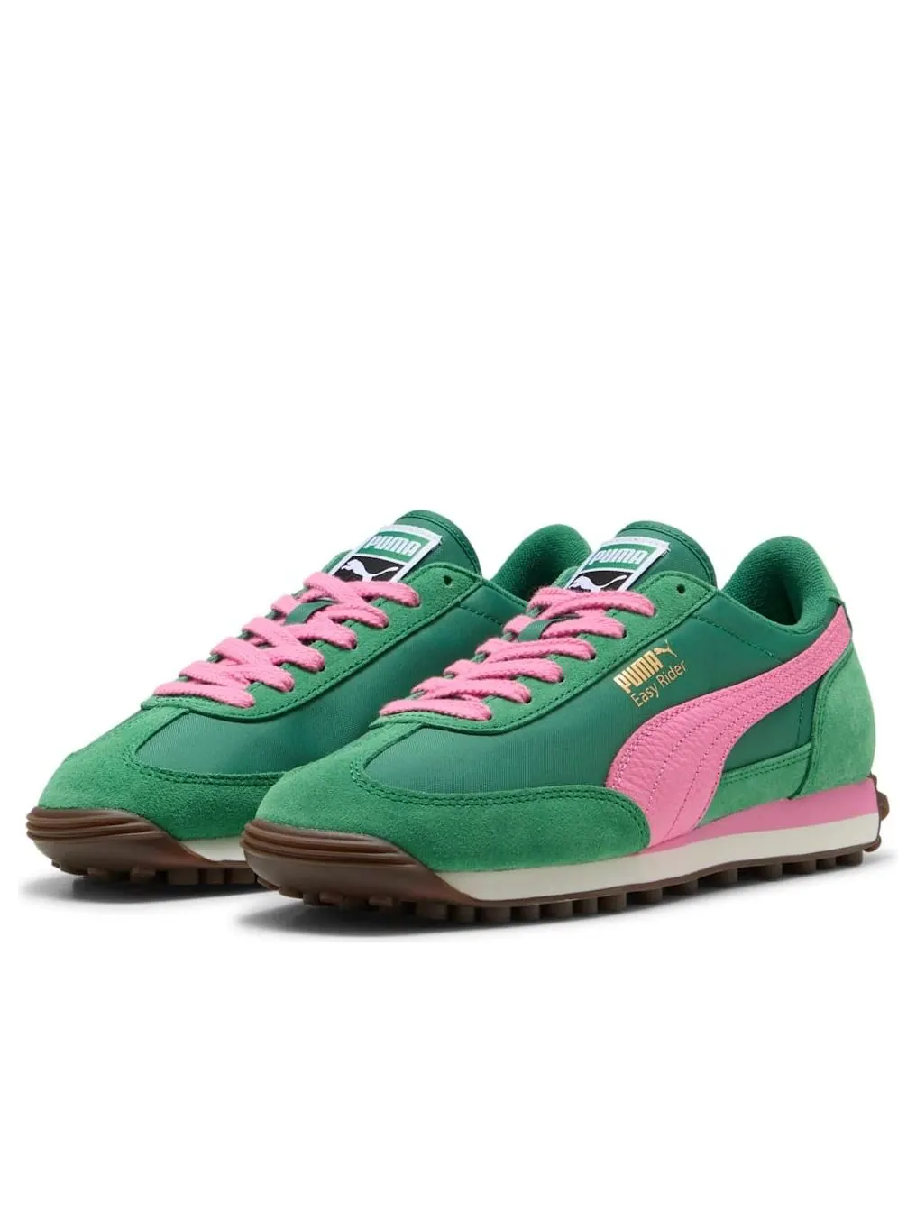Puma Easy Rider Vintage 'Archive Green Poised Pink' — изображение 2 из 6, зеленый/розовый