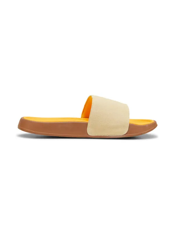 Тапочки leadcat 2.0 palermo foil slides 'creamy vanilla gold tangerine-gum' Puma — изображение 2 из 4, золотистый