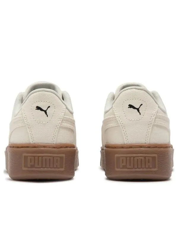 Кроссовки basket platform canvas 'beige' Puma — изображение 3 из 4, бежевый