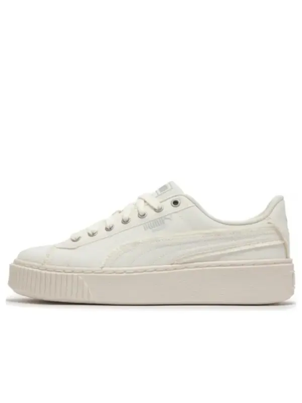 Кроссовки basket platform fringe 'white' Puma — изображение 1 из 3, белый