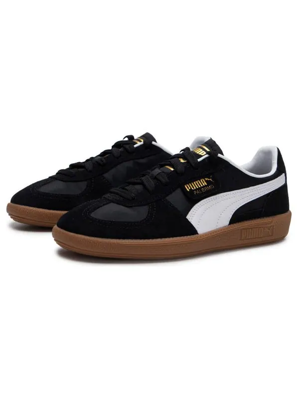 Кроссовки palermo summer 'black white gum' Puma — изображение 3 из 4, черный/белый/коричневый