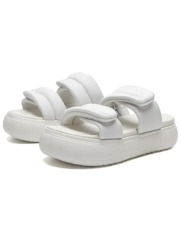 Тапочки mayu puffy slides 'warm white' Puma — изображение 3 из 4, белый