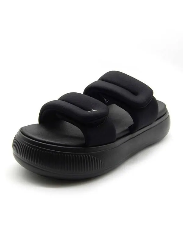 Тапочки mayu puffy slides 'black' Puma — изображение 2 из 4, черный
