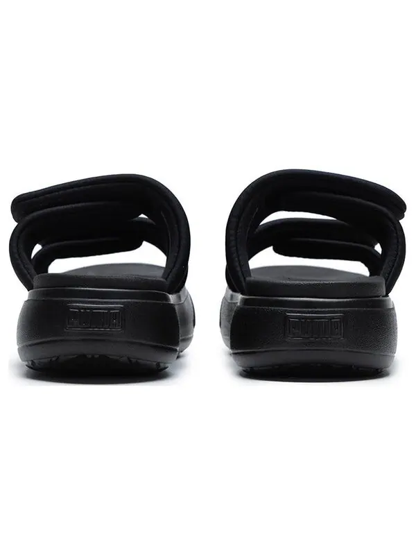 Тапочки mayu puffy slides 'black' Puma — изображение 4 из 4, черный