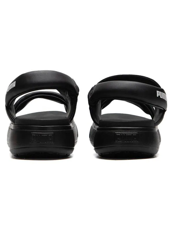 Тапочки mayu puffy slides 'black' Puma — изображение 4 из 4, черный