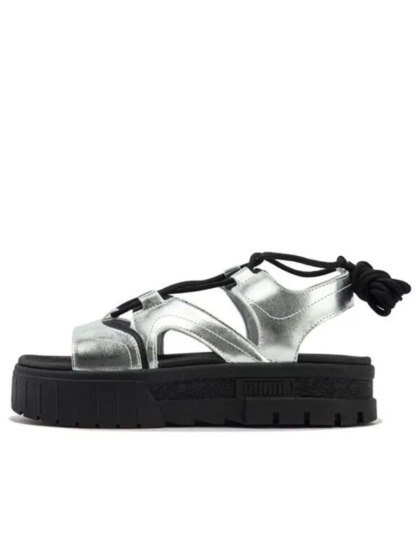 Сандалии cilia wedge sandals 'silver' Puma — изображение 1 из 4, серебристый/черный