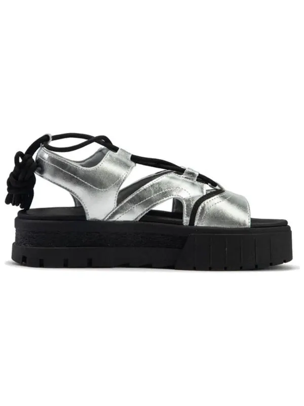 Сандалии cilia wedge sandals 'silver' Puma — изображение 2 из 4, серебристый/черный