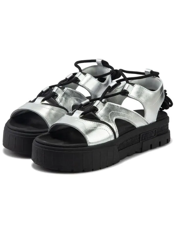 Сандалии cilia wedge sandals 'silver' Puma — изображение 3 из 4, серебристый/черный