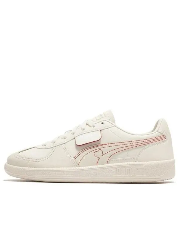 Кроссовки palermo v-day 'white pink' Puma — изображение 1 из 4, белый/розовый