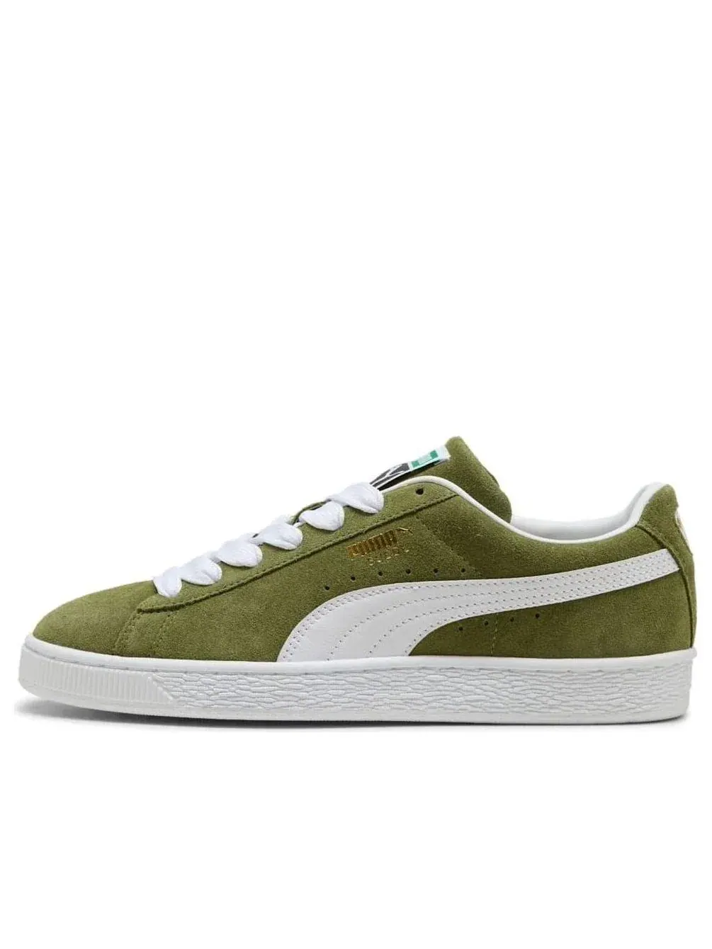 Кроссовки PUMA Suede Classic 'Olive Green White' 399781-36 — изображение 1 из 6, оливковый зеленый