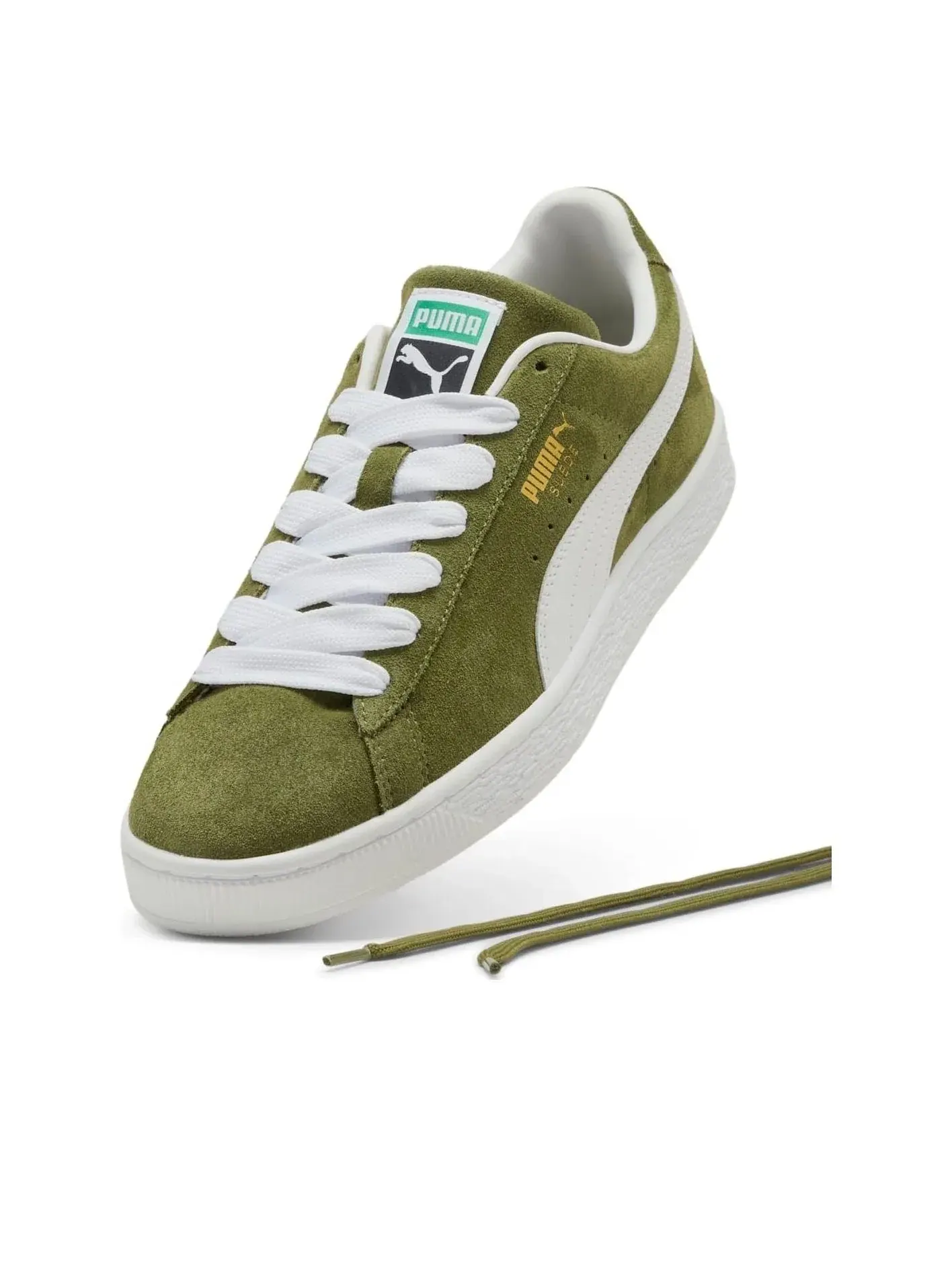 Кроссовки PUMA Suede Classic 'Olive Green White' 399781-36 — изображение 3 из 6, оливковый зеленый