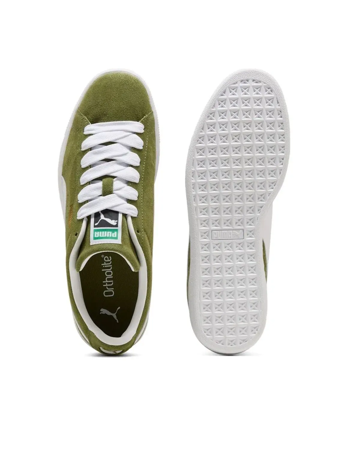 Кроссовки PUMA Suede Classic 'Olive Green White' 399781-36 — изображение 5 из 6, оливковый зеленый
