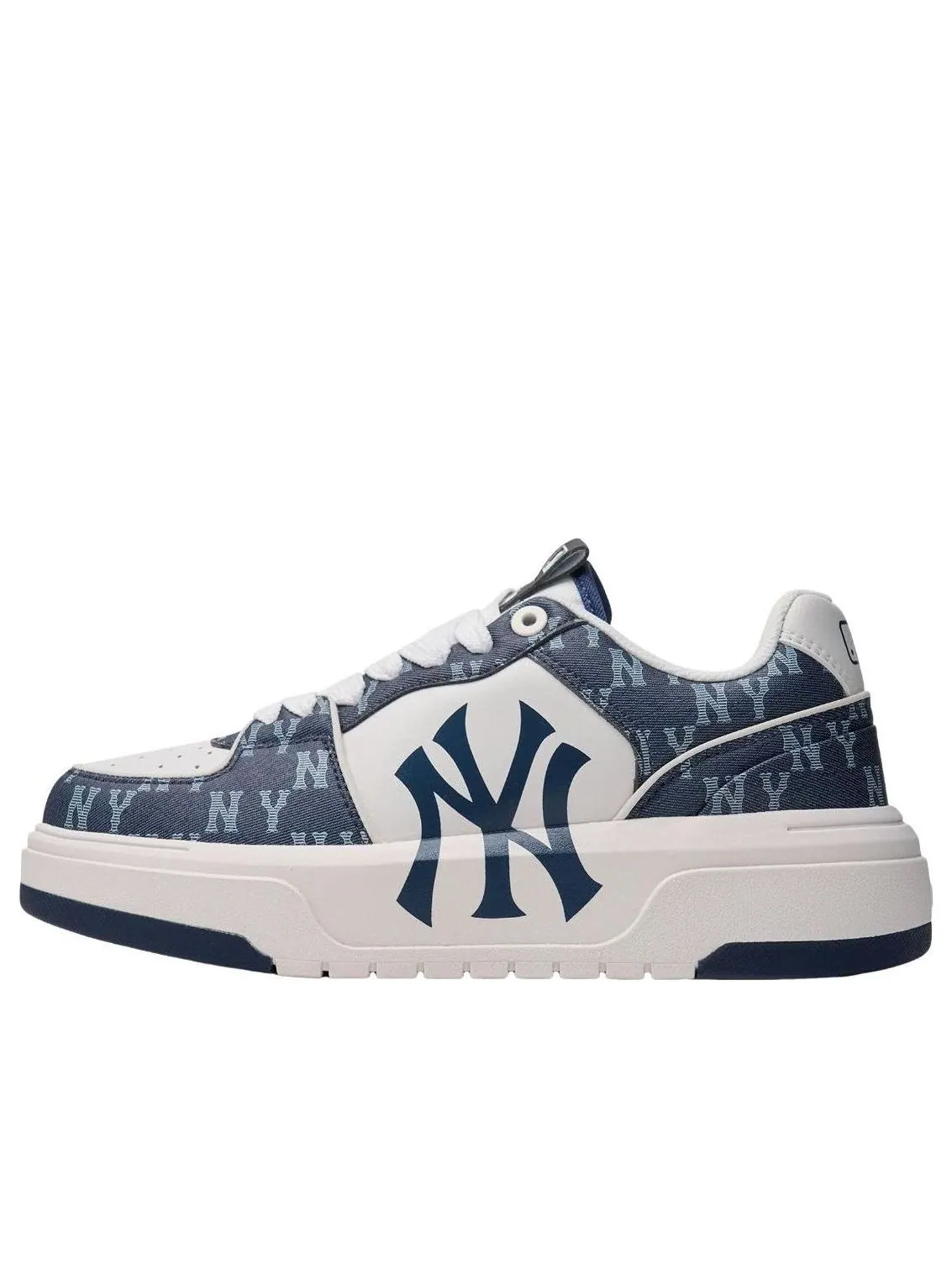 MLB Chunky Classic Denim Classic Monogram New York Yankees 'Navy' — изображение 1 из 5, темно-синий/белый