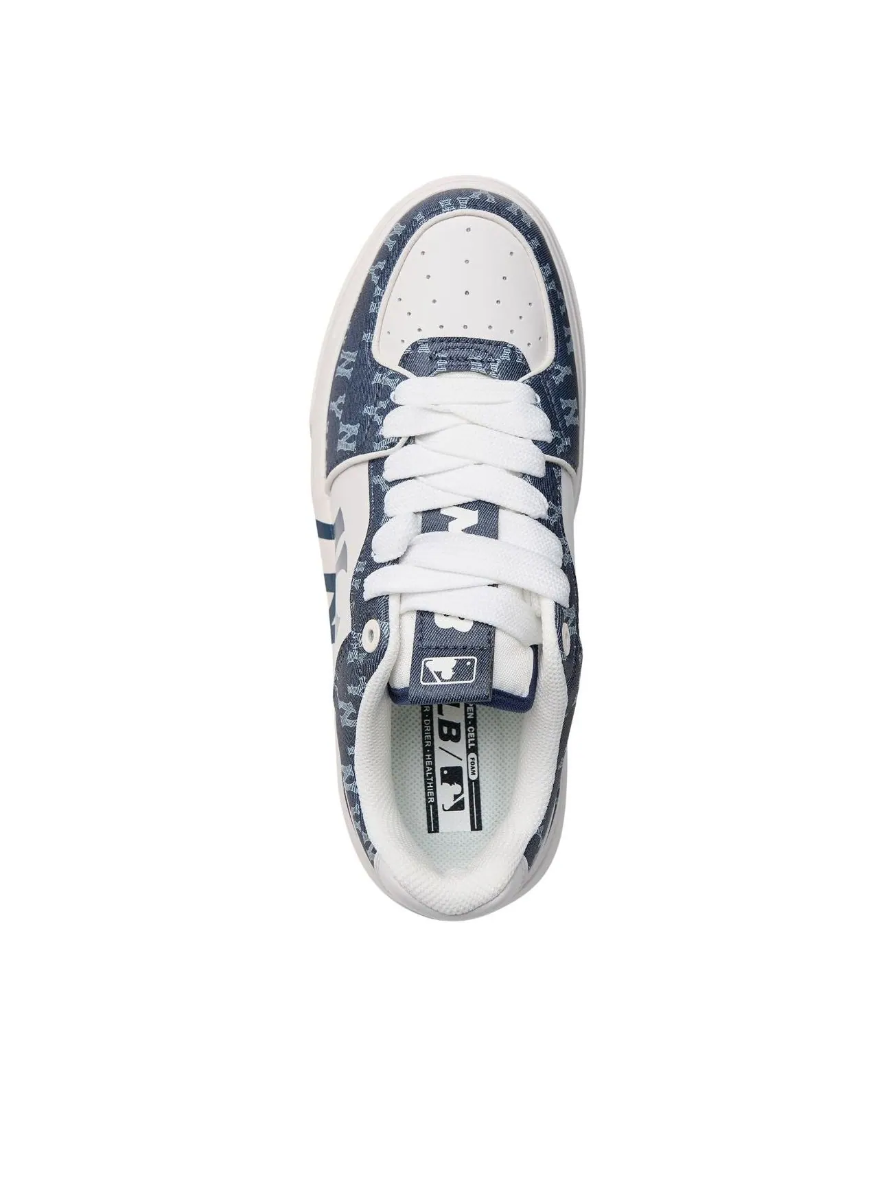 MLB Chunky Classic Denim Classic Monogram New York Yankees 'Navy' — изображение 5 из 5, темно-синий/белый