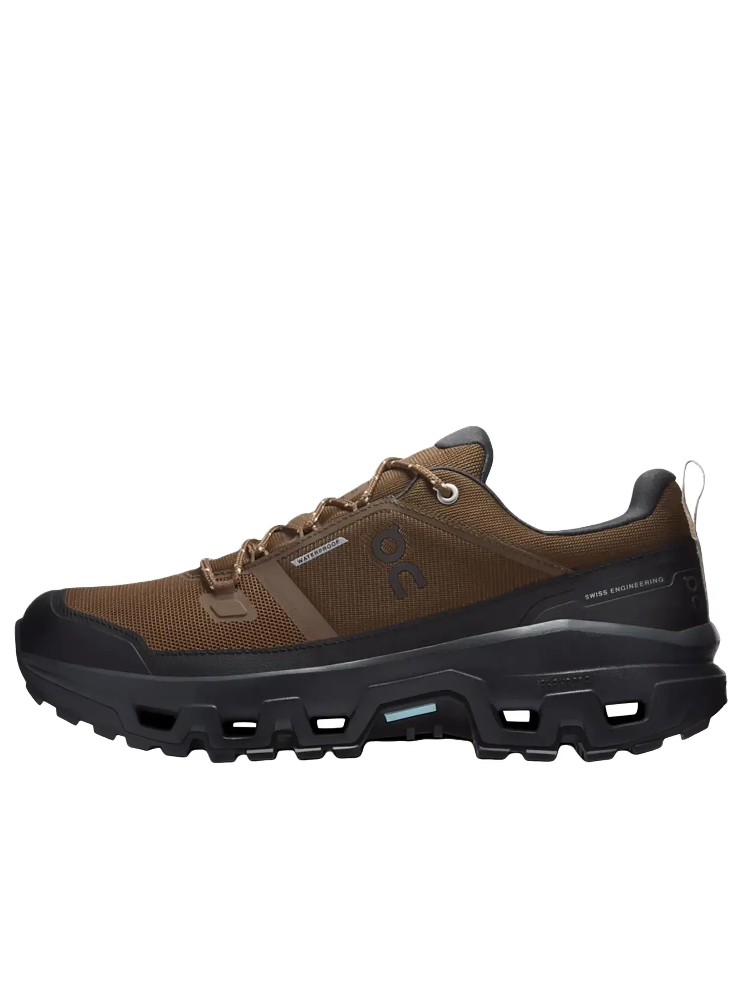 Мужские кроссовки для треккинга с шнуровкой Cloudrock Low Waterproof On Running — изображение 1 из 4, коричневый