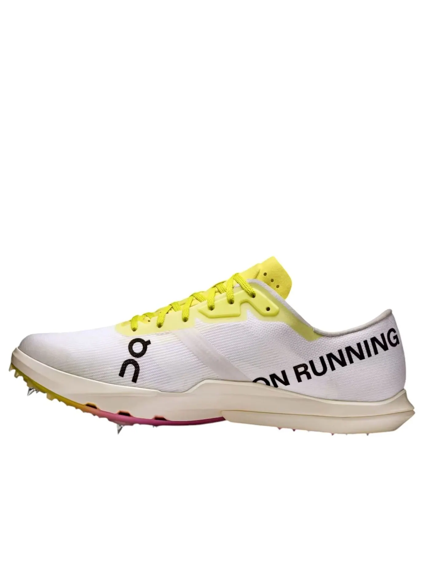 Кроссовки On Running Cloudspike Amplius 2 White Yellow Raspberry — изображение 1 из 6, белый/желтый