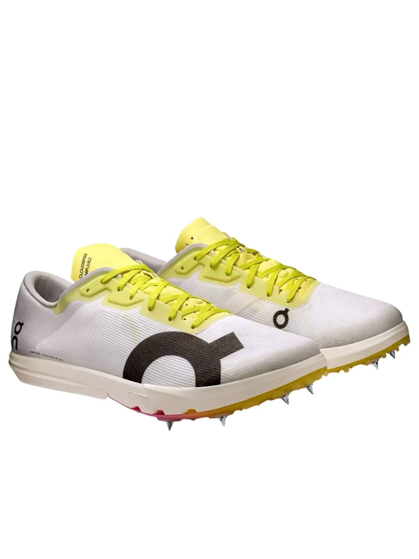 Кроссовки On Running Cloudspike Amplius 2 White Yellow Raspberry — изображение 6 из 6, белый/желтый