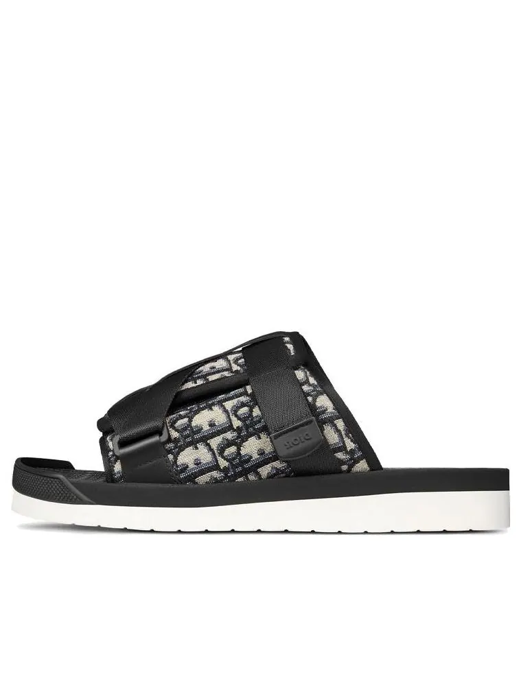 Сандалии DIOR Alpha Oblique Slippers Black 3SA081YXV_H961