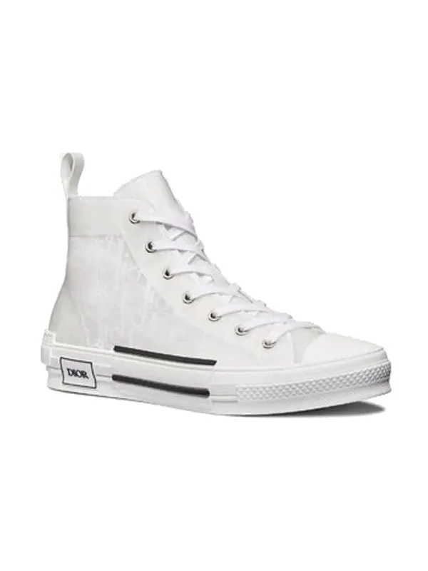 Кроссовки b23 oblique 'white' Dior — изображение 2 из 4, белый/черный