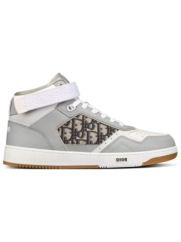 Кроссовки b27 high cut sport shoes grey/white Dior — изображение 2 из 4, серый/белый