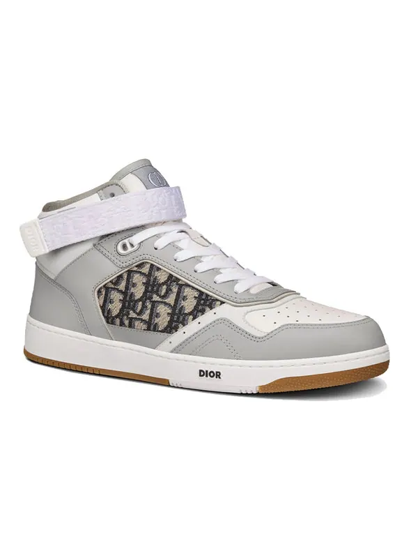 Кроссовки b27 high cut sport shoes grey/white Dior — изображение 3 из 4, серый/белый