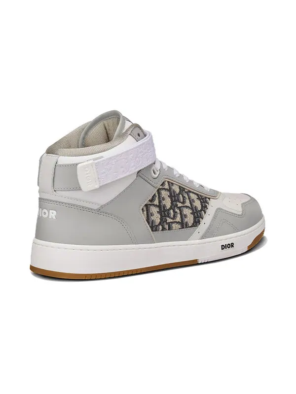 Кроссовки b27 high cut sport shoes grey/white Dior — изображение 4 из 4, серый/белый