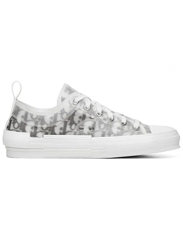 Кроссовки b23 low top 'logo oblique' Dior — изображение 2 из 4, белый/черный