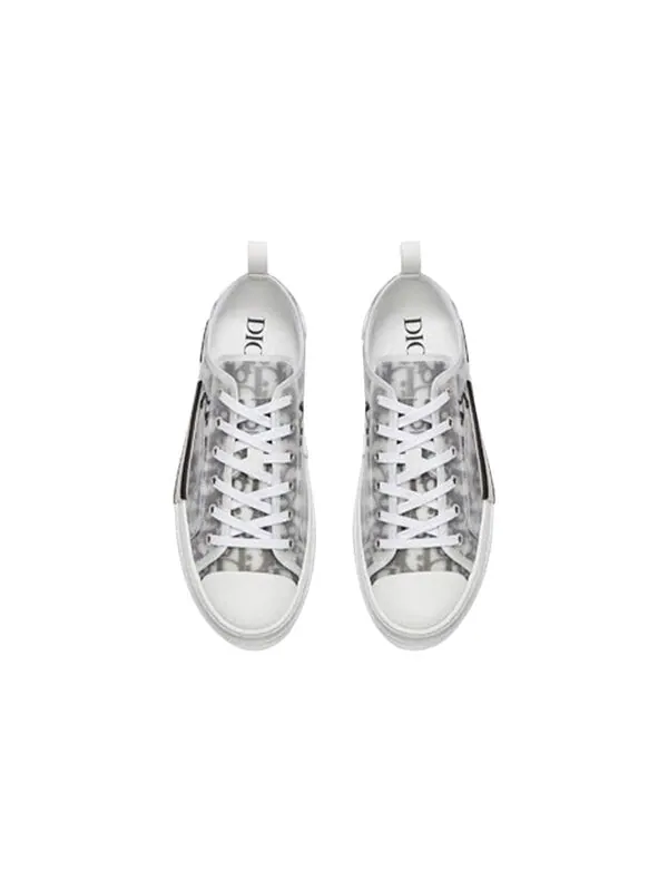 Кроссовки b23 low top 'logo oblique' Dior — изображение 4 из 4, белый/черный