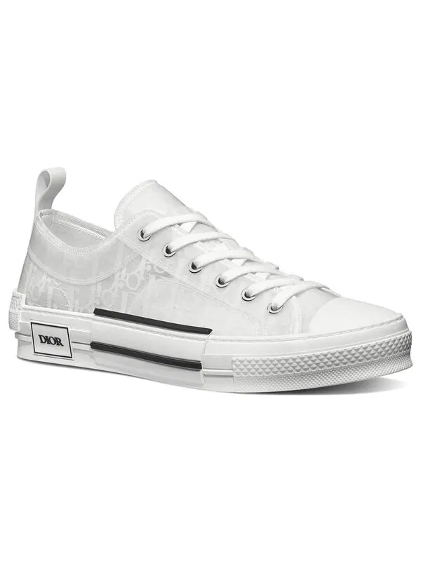 Кроссовки b23 oblique low-top grey Dior — изображение 2 из 4, белый