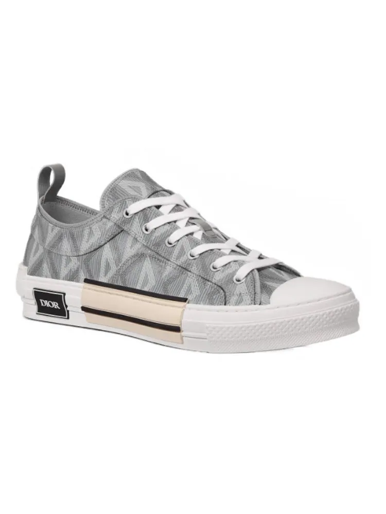 Dior B23 Low 'Grey CD Diamond' — изображение 2 из 4, серый/белый